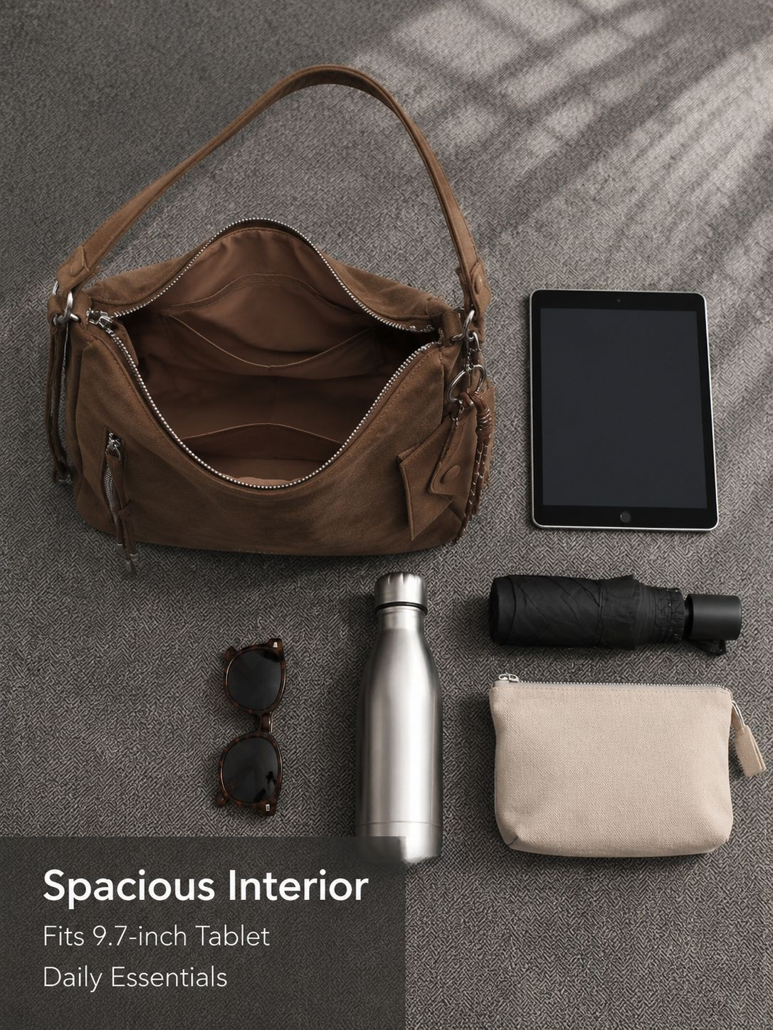 Retro-chic, stylish, versatile, large-capacity backpack/shoulder/crossbody bag