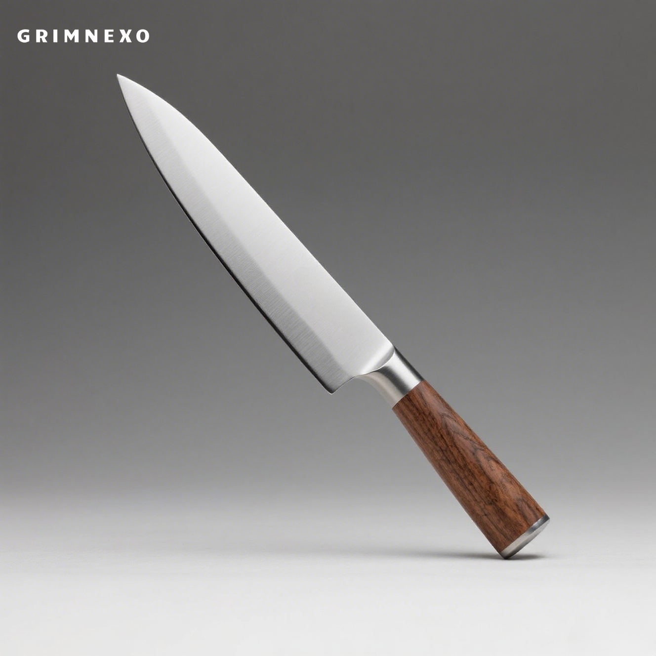 Household kitchen cutting knife with sharp stainless steel blade