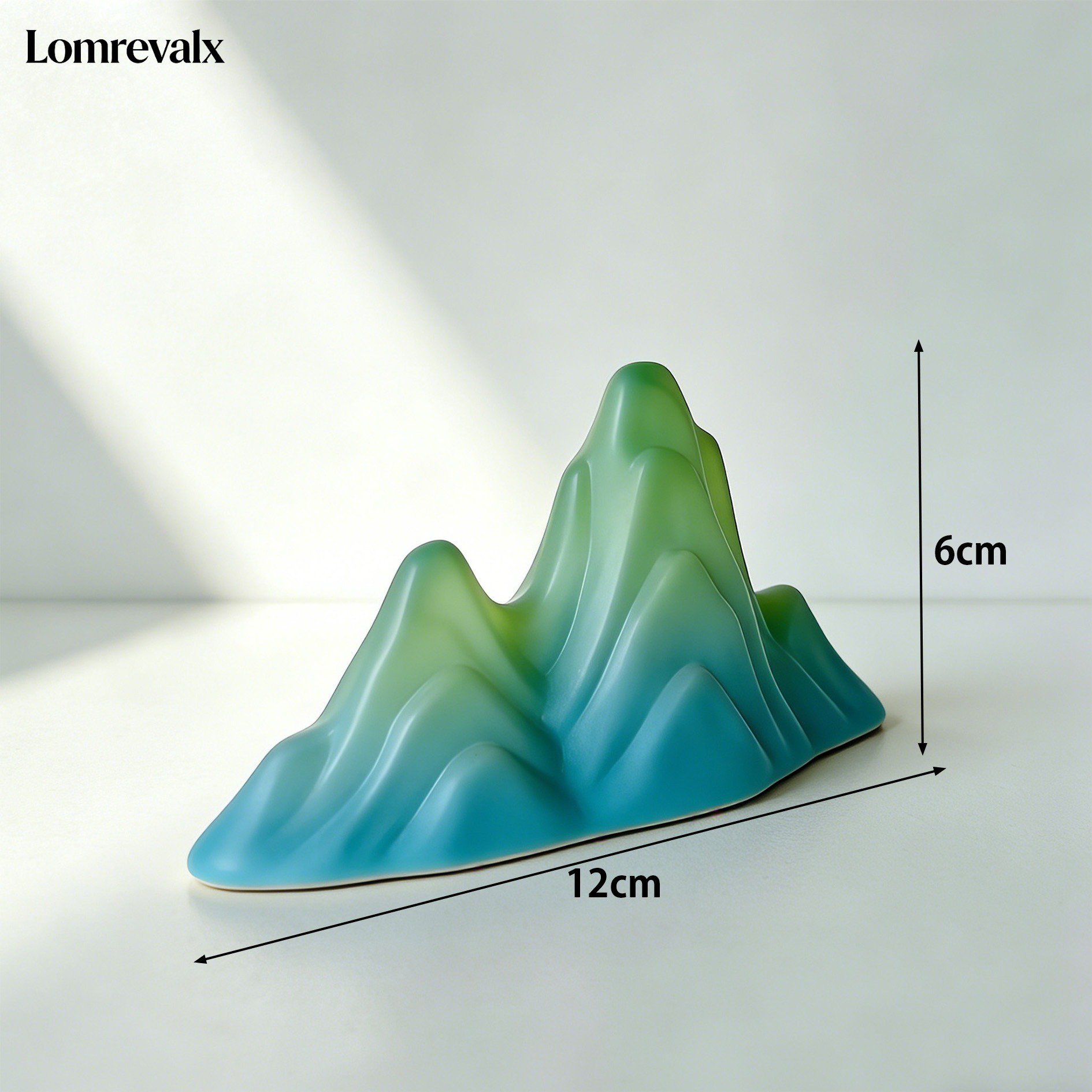 Mini montaña de resina para escritorio