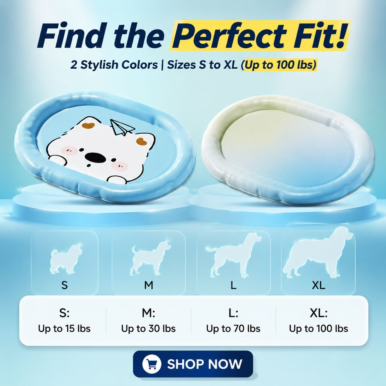 Summer Pet Cooling Mat Cat Nest Dog Ice Pad Bed