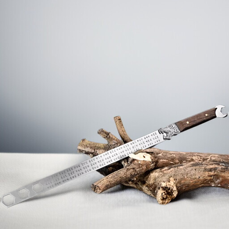 スチール定規アンチボディ多機能リング定規レンチ 肉厚ステンレス特殊レンチ デジタル定規