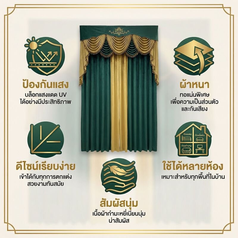 ผ้าม่านกำมะหยี่ทึบแสงสไตล์โมเดิร์น สำหรับตกแต่งบ้าน แบบแผ่นเดียว ไม่รวมอุปกรณ์ม่าน