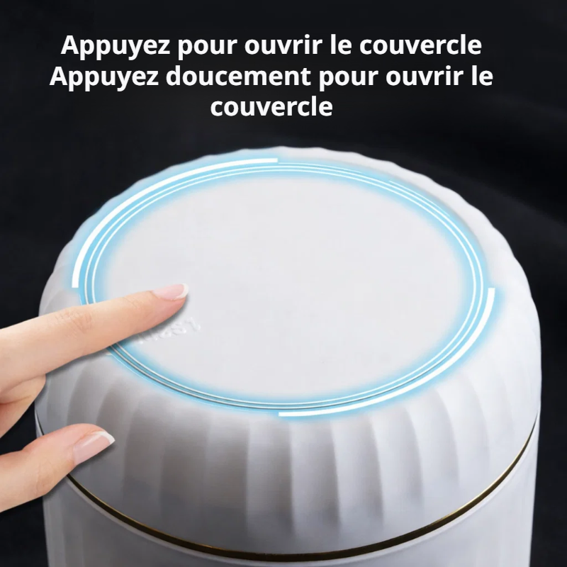 Mini poubelle de bureau à pression