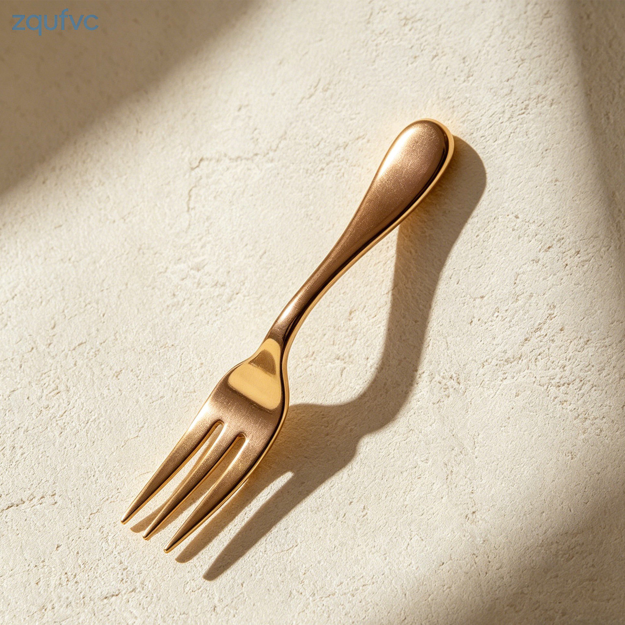 Stainless steel forks set of 10 on white background