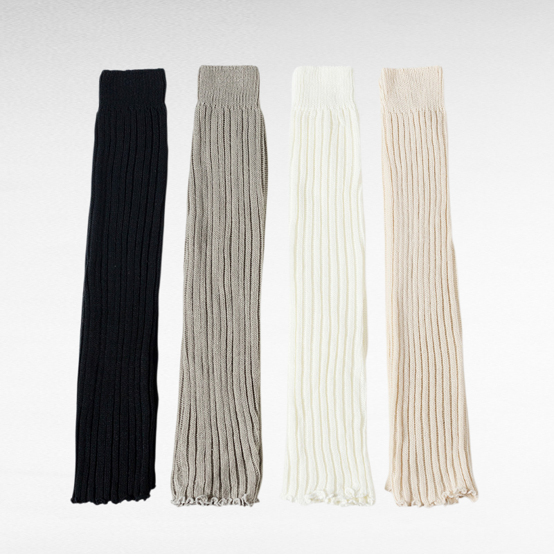 Women's Autumn Winter Leg Warmers, Japanese Y2K Mid-Calf Knitted Socks for Snow Boots