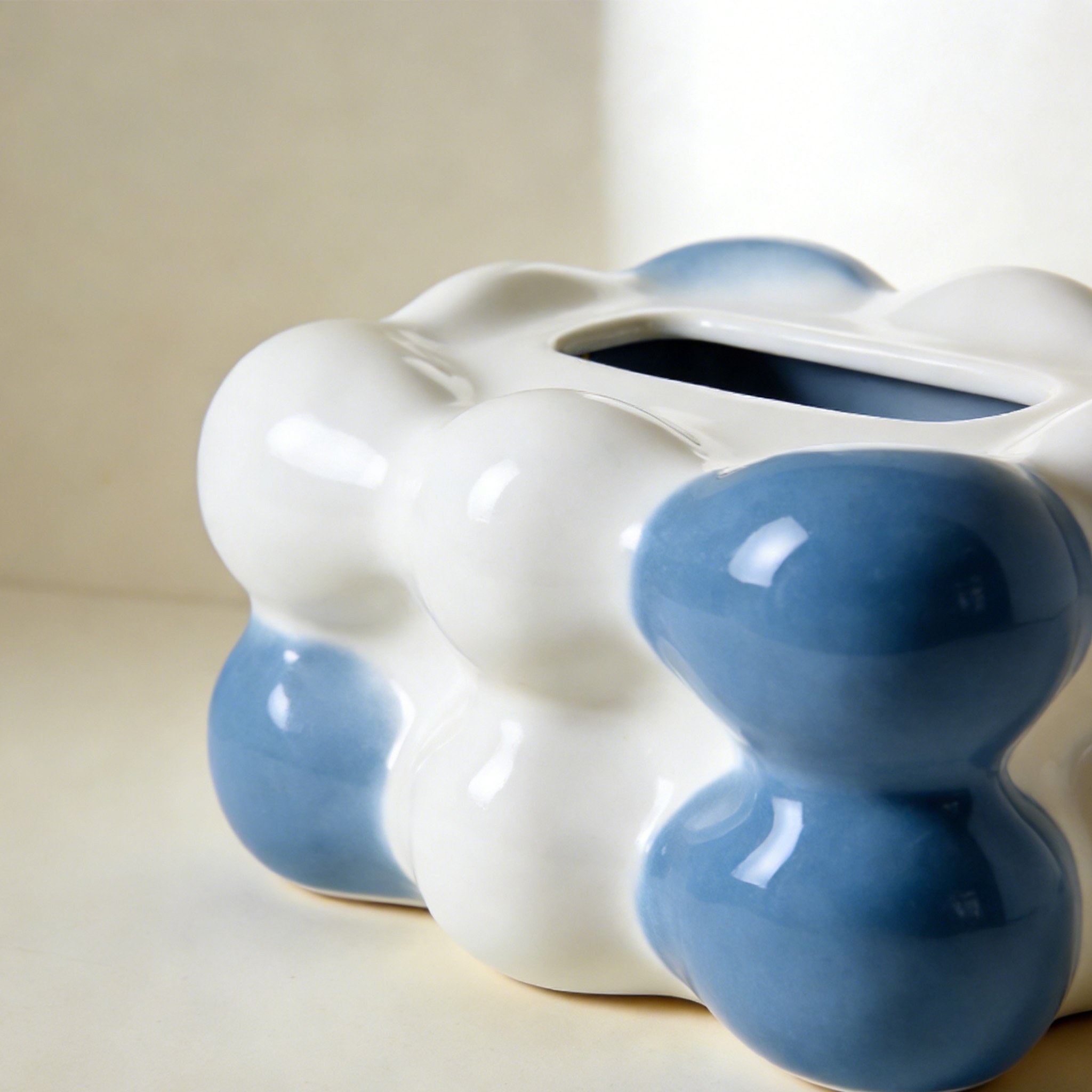 창의적인 세라믹 티슈함 3개 세트