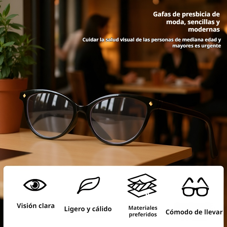Gafas de lectura modernas de alta definición con protección contra luz azul