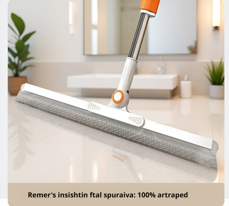 Escoba doble cara limpiando líquidos del suelo