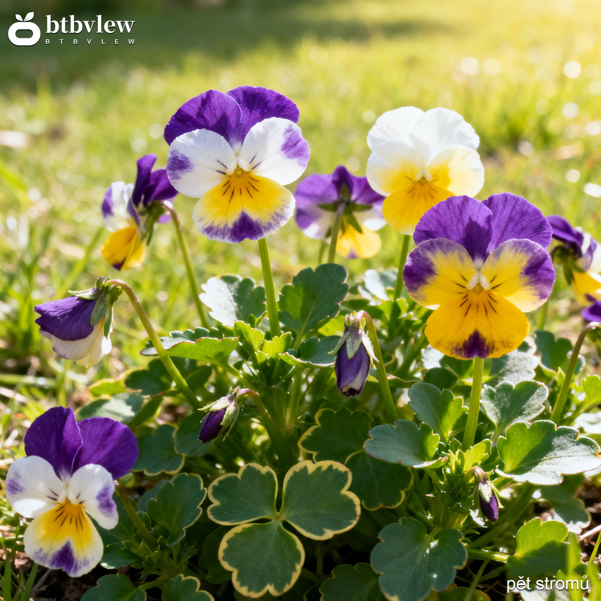 Tři barvy semena macešky