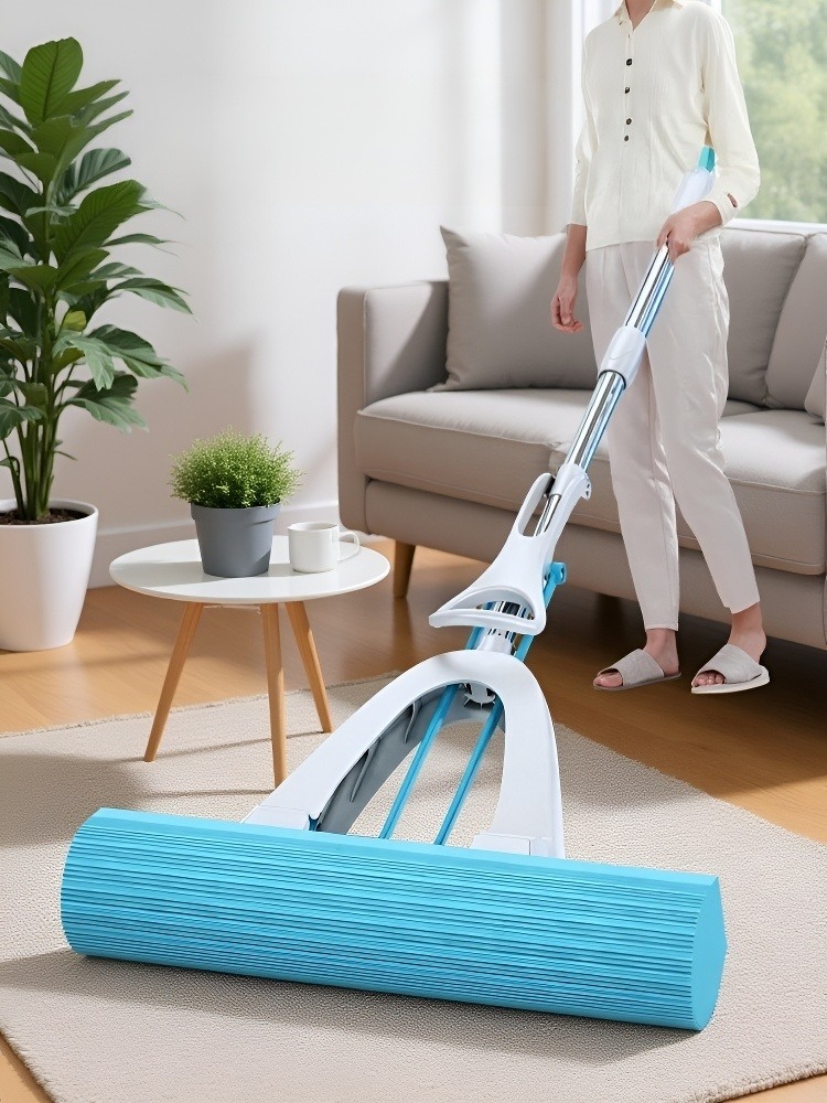 가정용 건습 겸용 매직 밀대 손세탁 밀대 통 게으름뱅이 밀대 스펀지 밀대 코튼 밀대