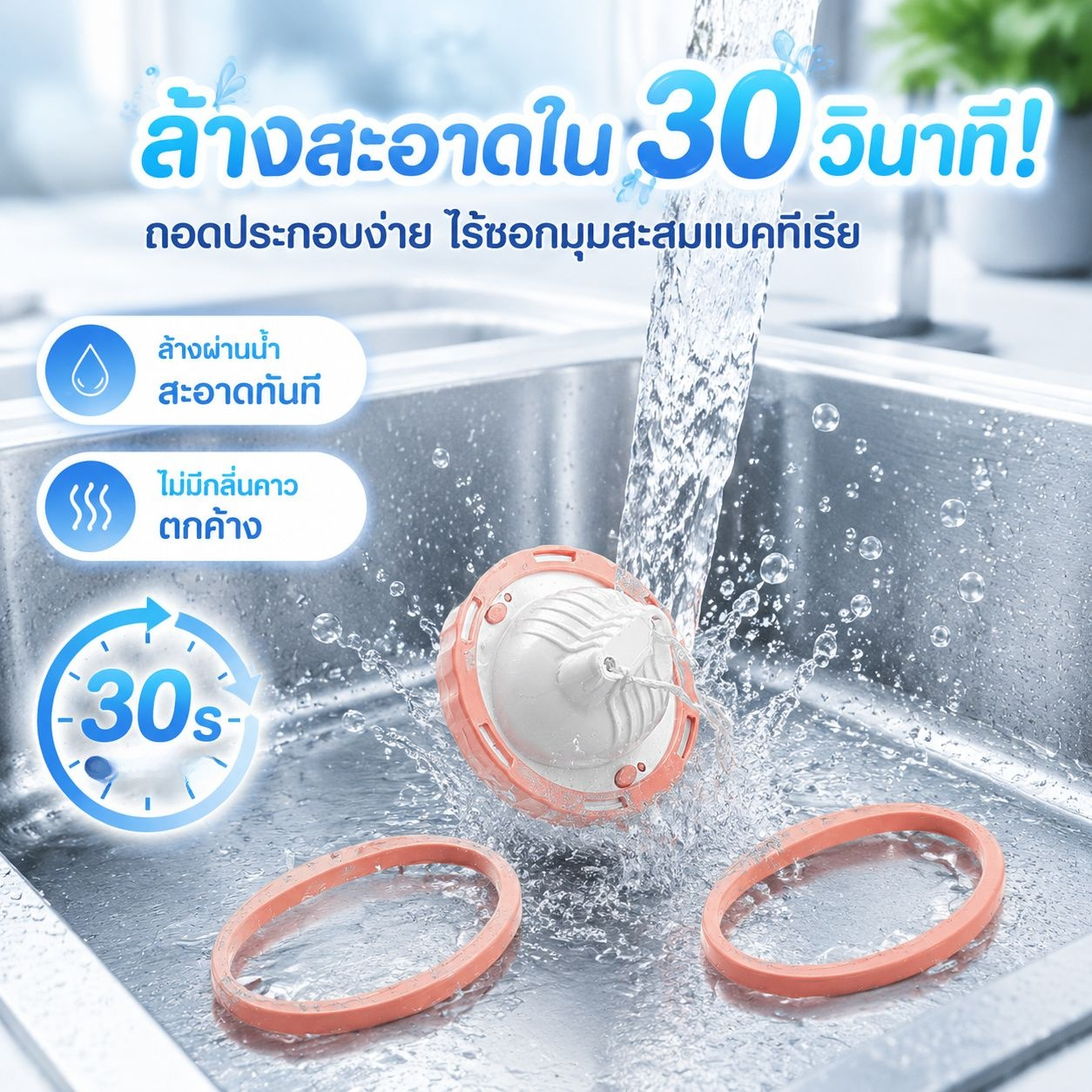 เครื่องผสมไข่แบบหมุนสำหรับห้องครัว อุปกรณ์เขย่าไข่อเนกประสงค์