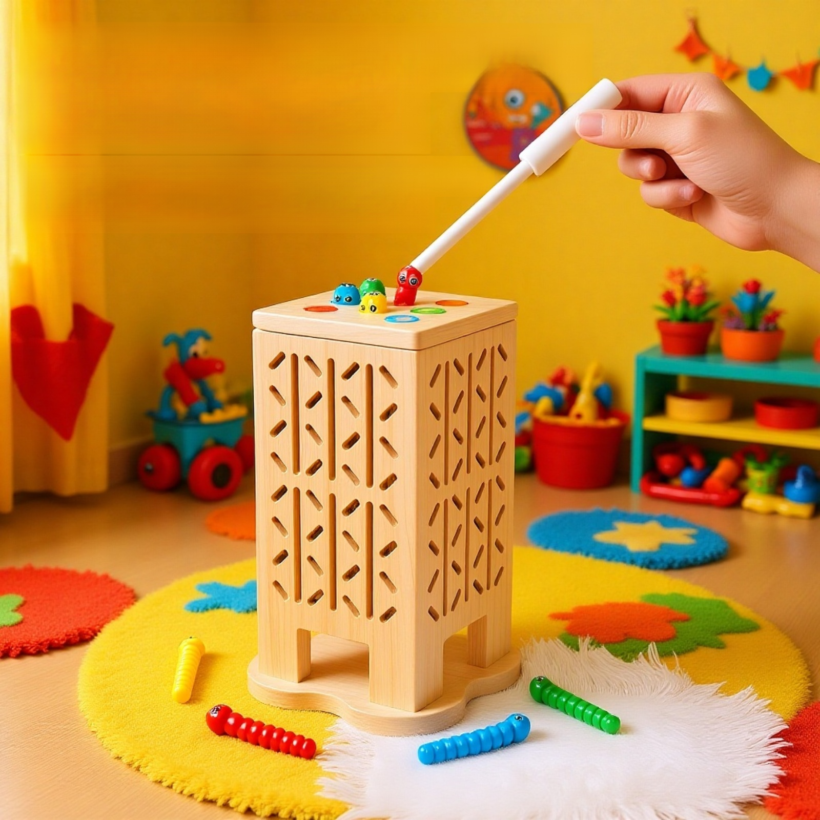 Juguete educativo de madera 5 en 1 para niños