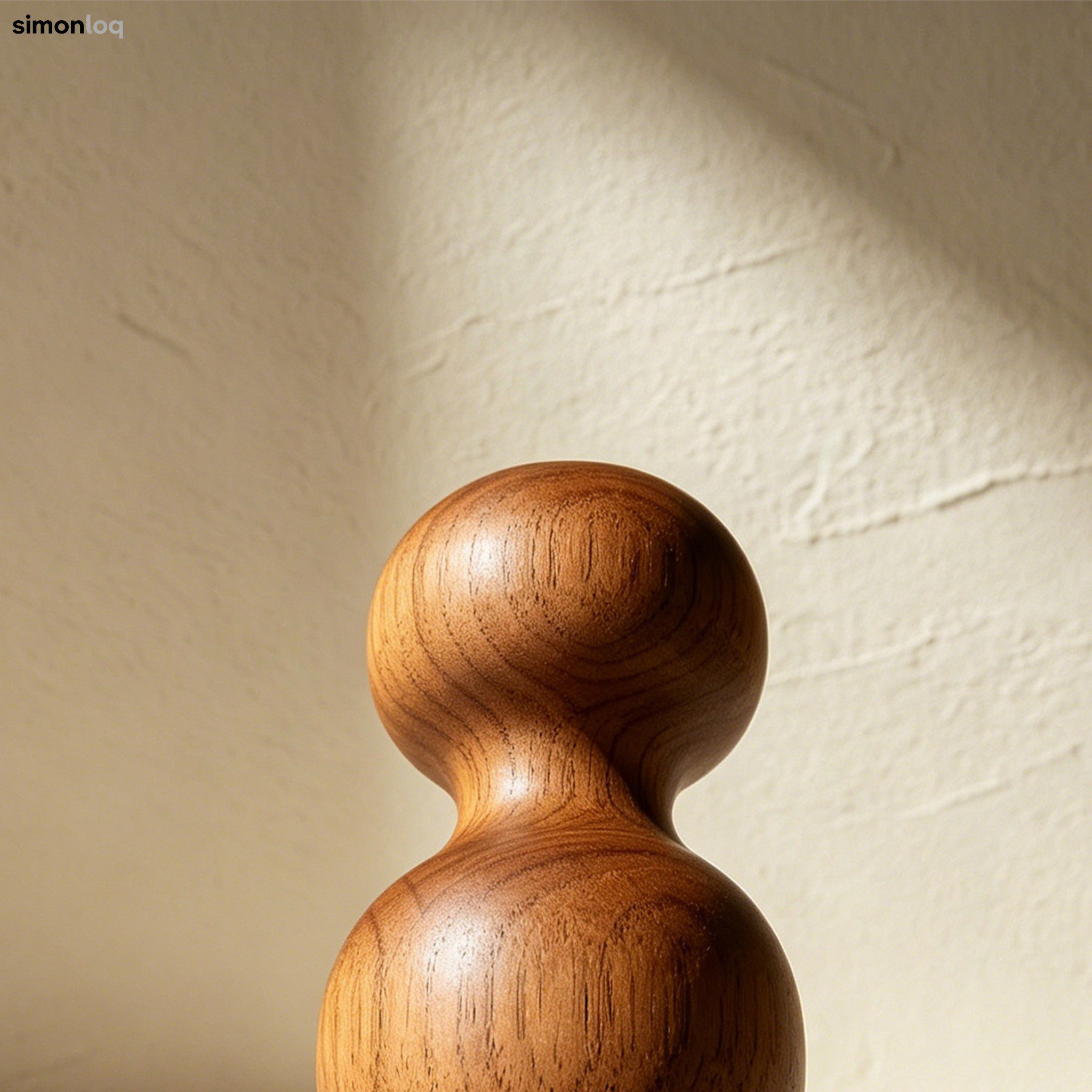 木製オブジェ5個セット ナチュラルインテリア雑貨