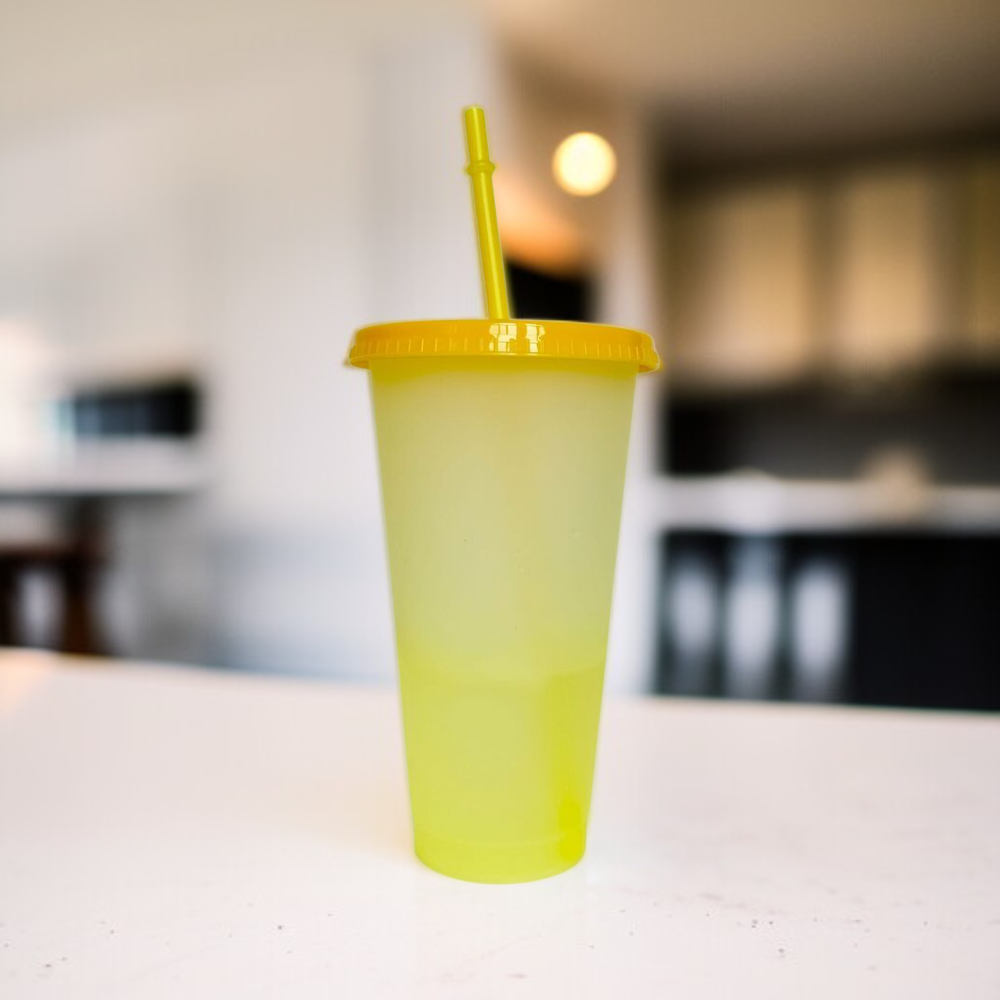 PP塑料大容量吸管杯