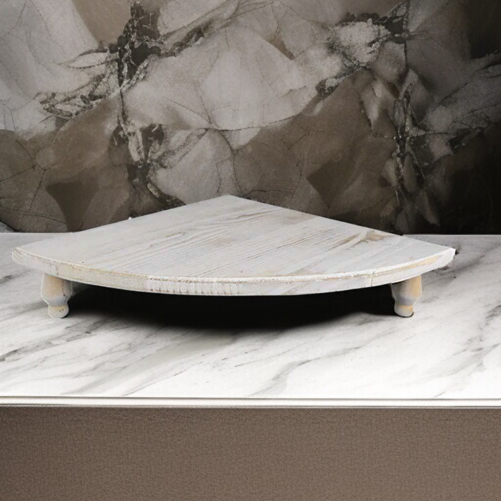 ชั้นวางของมุมไม้สำหรับโต๊ะครัว