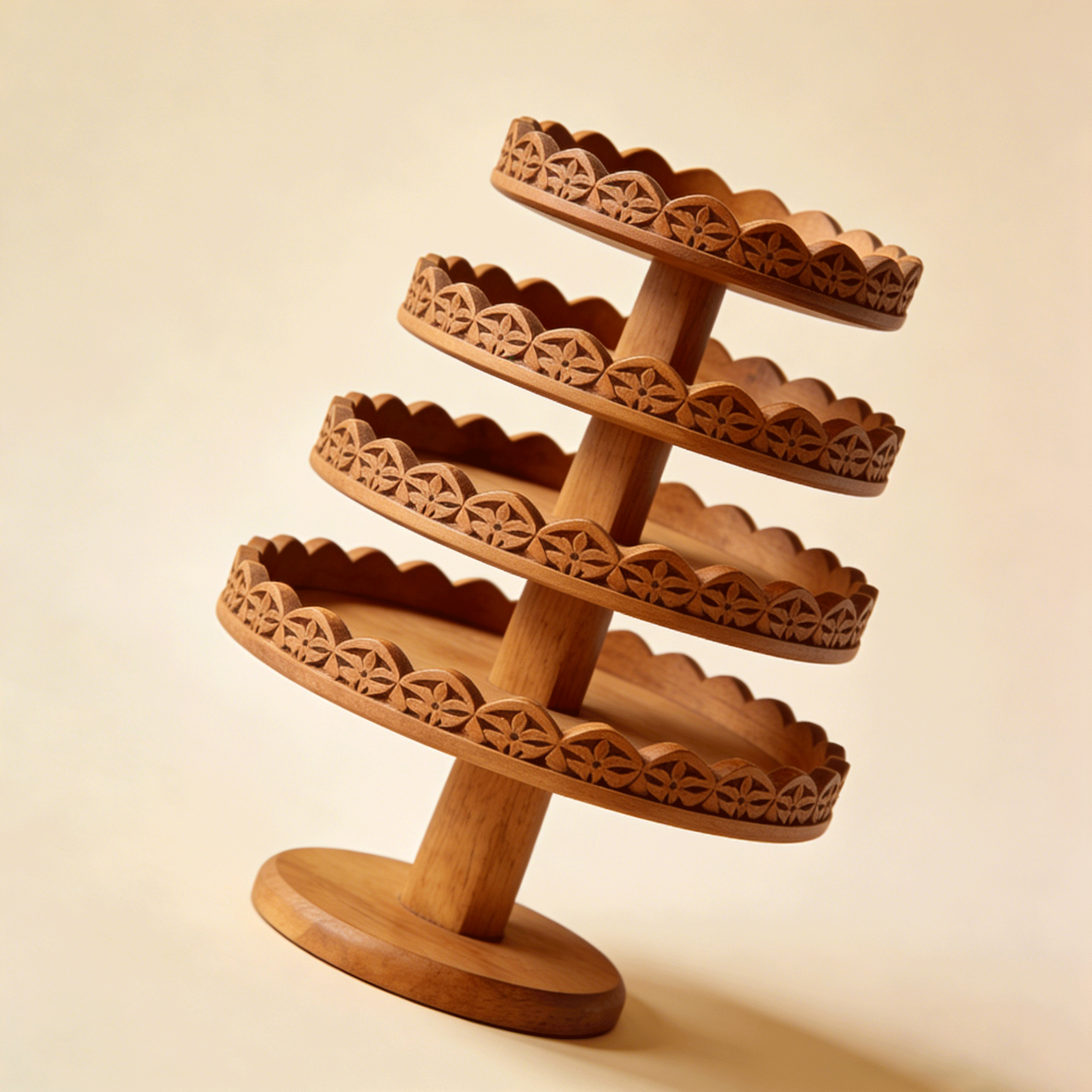 Masszív gyümölcskosár több szinten