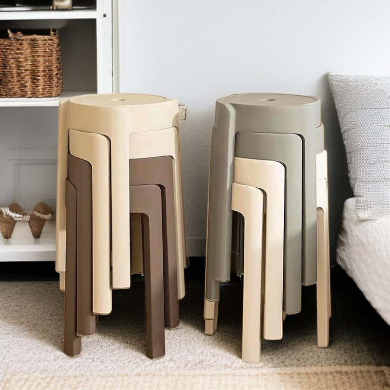 Silla de plástico gruesa para el hogar, estilo moderno y simple