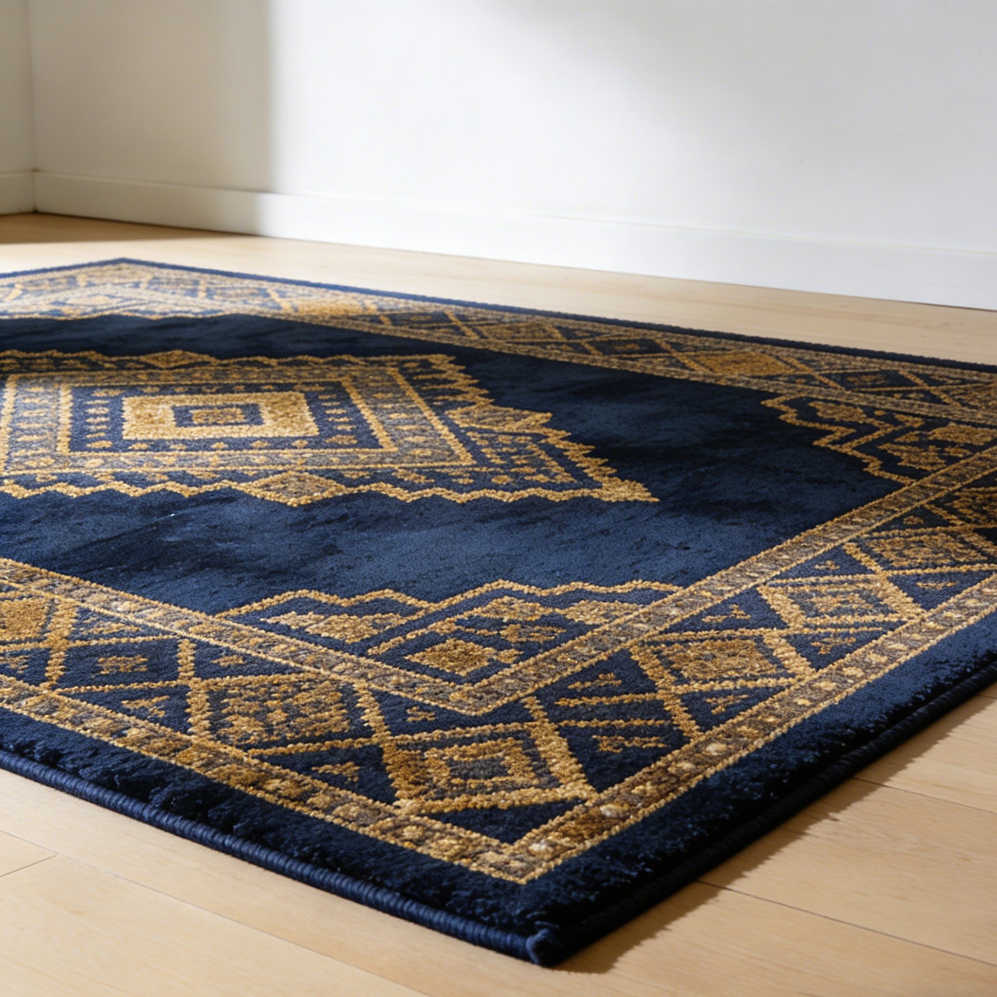 Detaliu textură covor pufos pentru dormitor