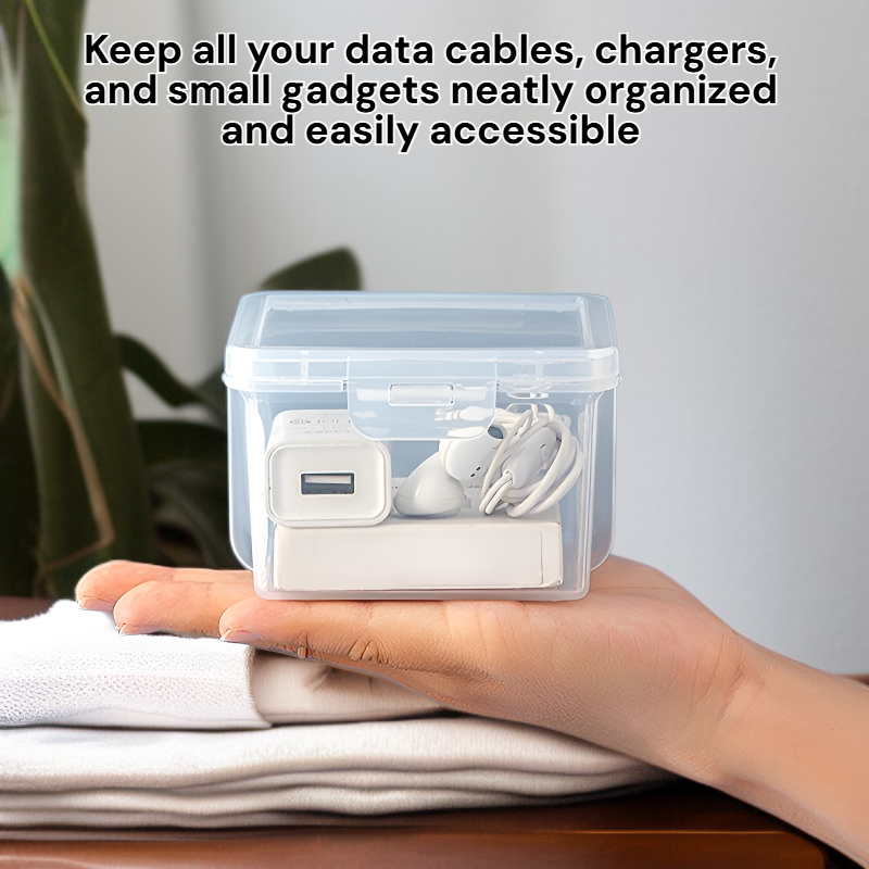 Portable data cable storage bag for home use