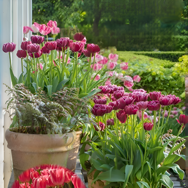 Tulip bulbs hydroponic flowers