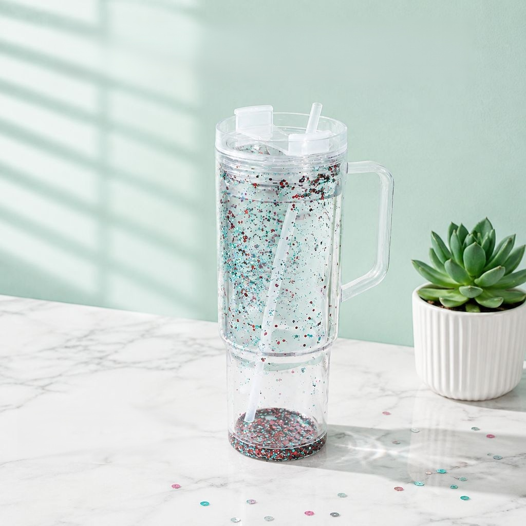 40oz Double-Layer Straw Cup