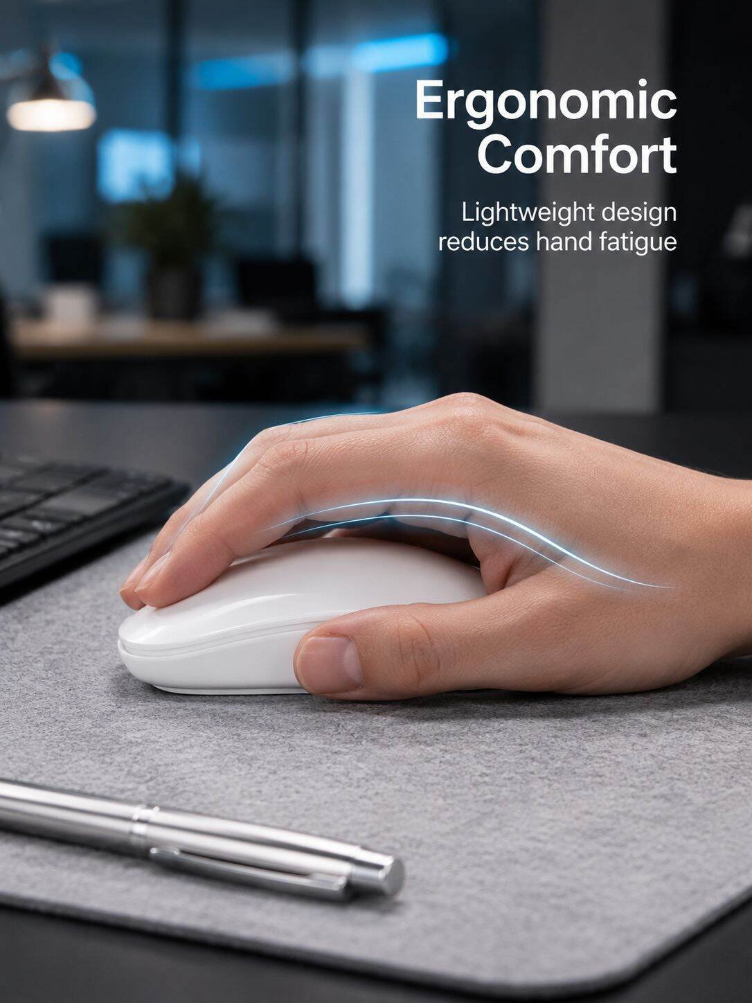 Bluetooth Silent Rechargeable Wireless Office Mouse