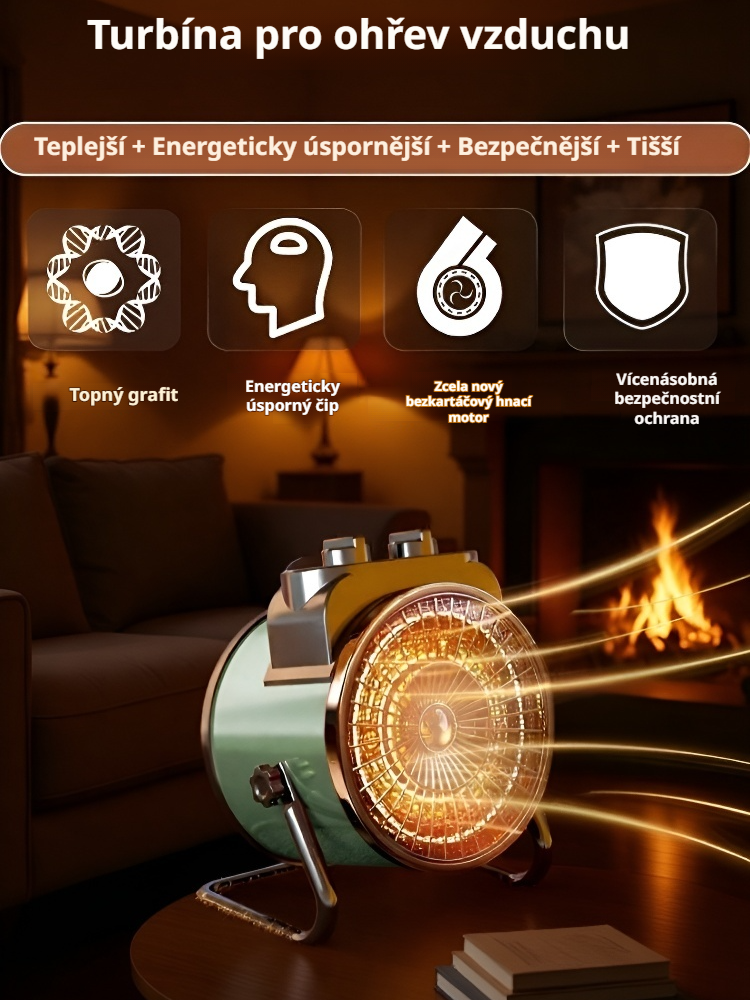Keramický PTC rychloohřívač s teplým vzduchem