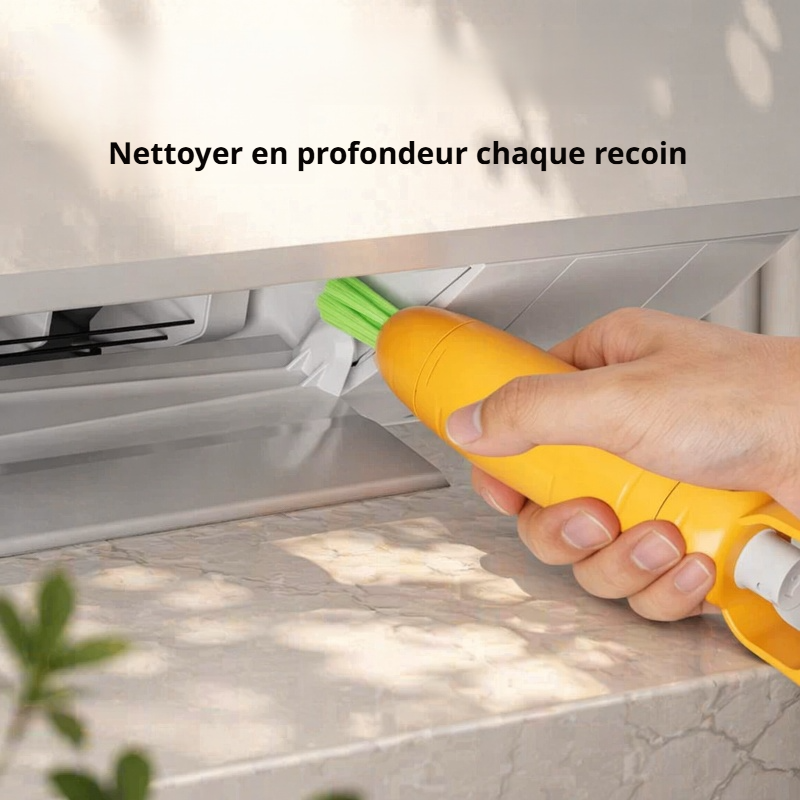 Brosse de nettoyage multifonctionnelle pour climatiseur et pales de ventilateur
