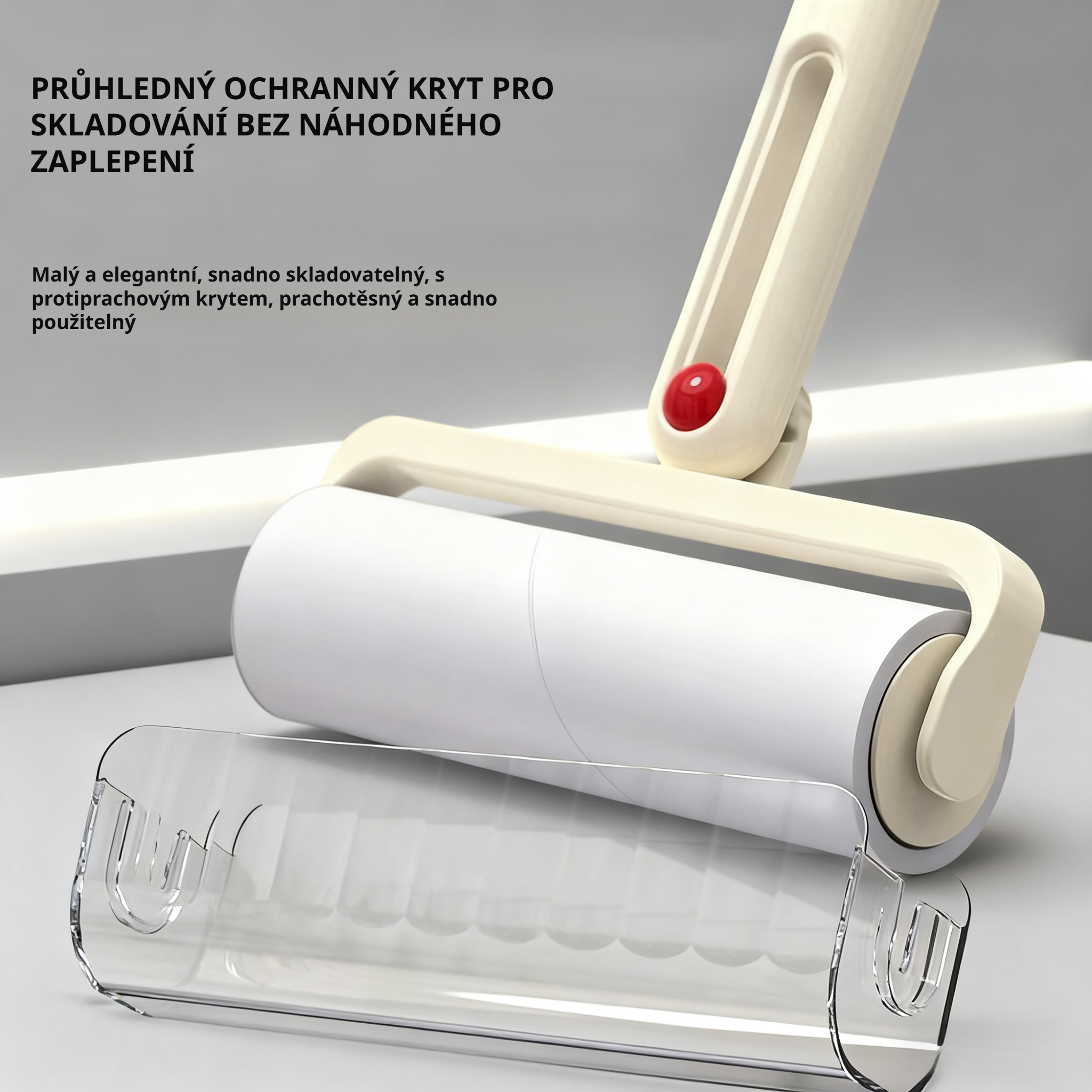 Skládací lepicí váleček na čištění oblečení