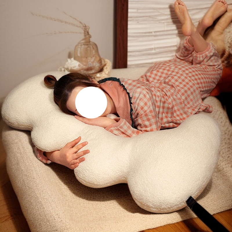 큐티 클라우드 롱스틱 베개 여성용 다리 끼는 쿠션 침실 침대 등받이