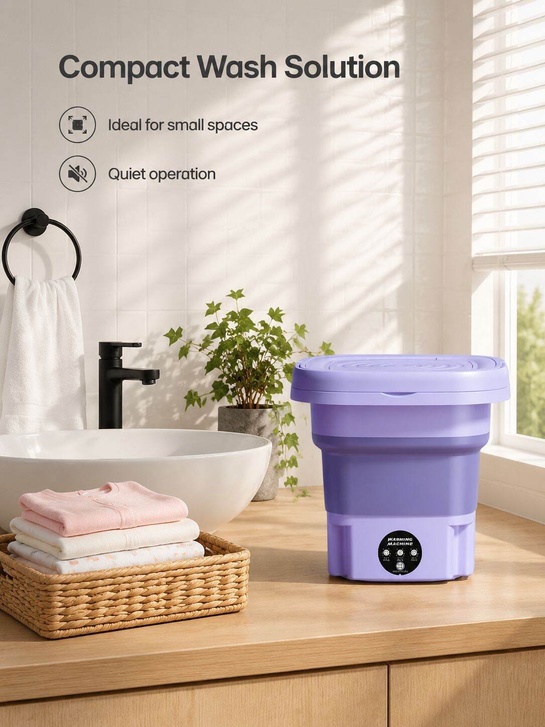 Home Small High-Temperature Sterilization Washing Machine