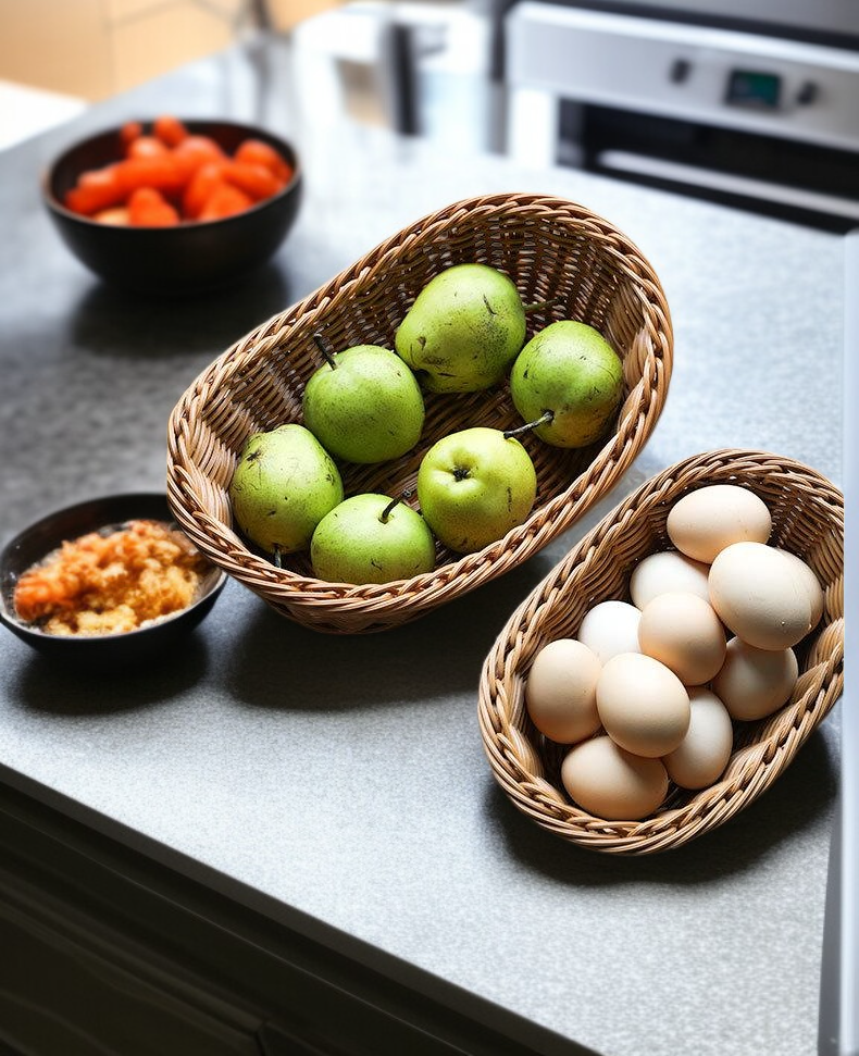 내추럴 감성의 미니 과일 접시 테이블 세팅