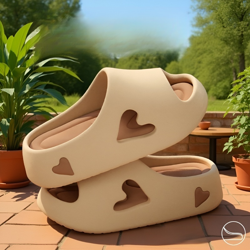 Women's home thick-soled non-slip bathroom slippers