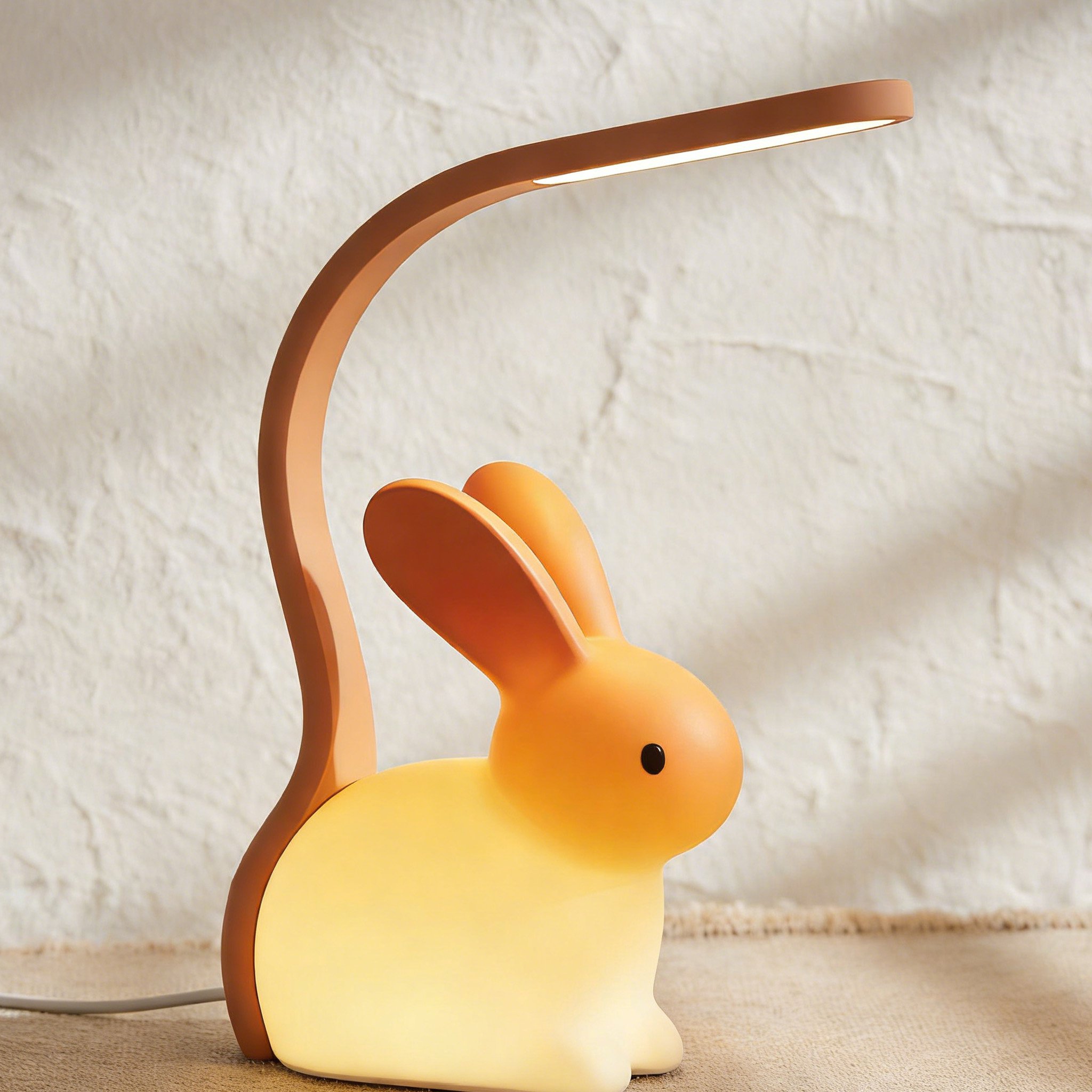 โคมไฟตั้งโต๊ะเรียนหนังสือรูปกระต่ายซิลิโคนถนอมสายตา