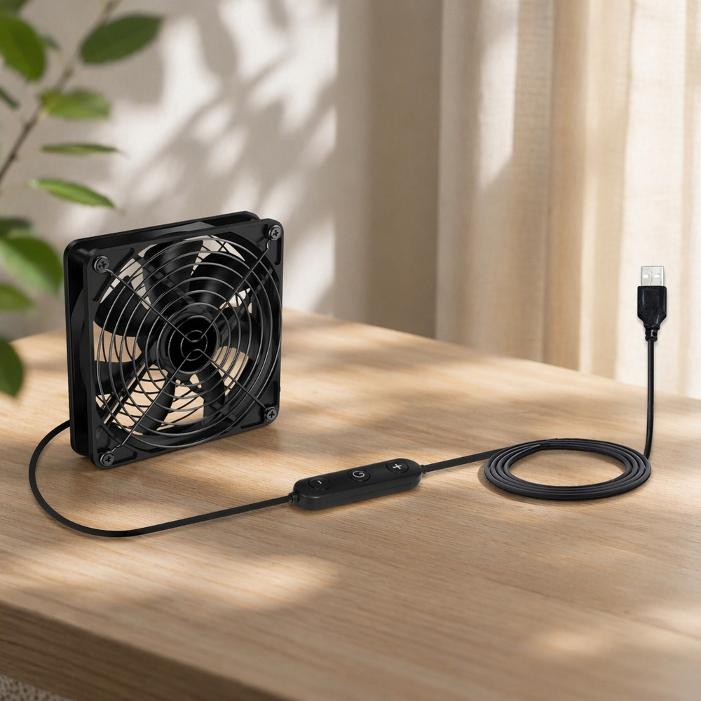 Ventilateur de bureau pour refroidissement de routeur sans fil