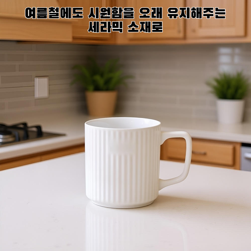 여름철 음료용 세라믹 머그컵/컵