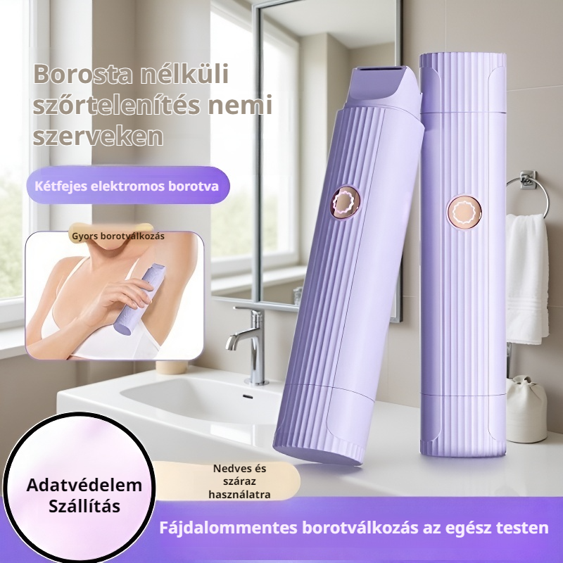 Multifunkciós kétfejes elektromos szőrtelenítő borotva