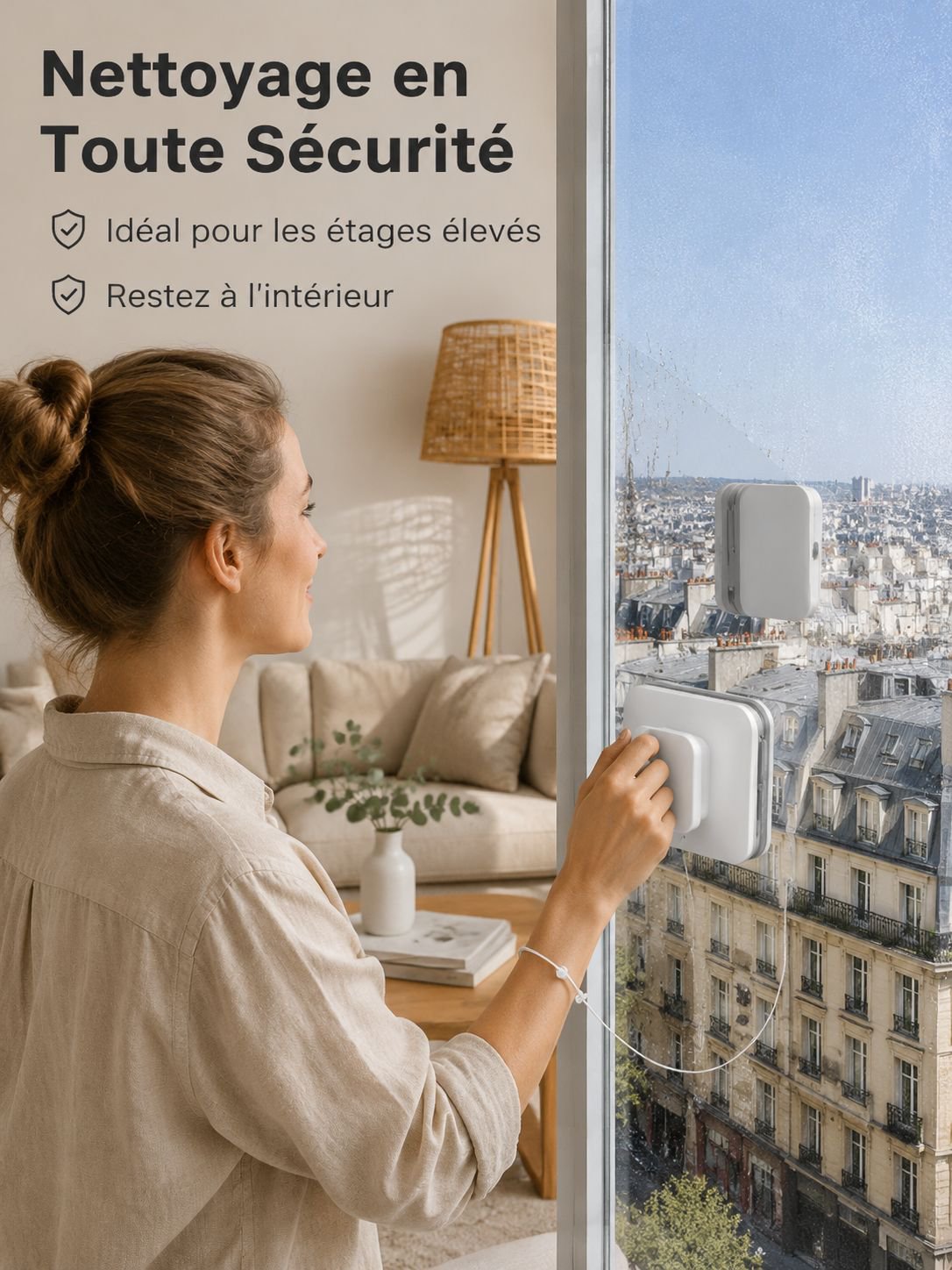 Essuie-glace magnétique réglable