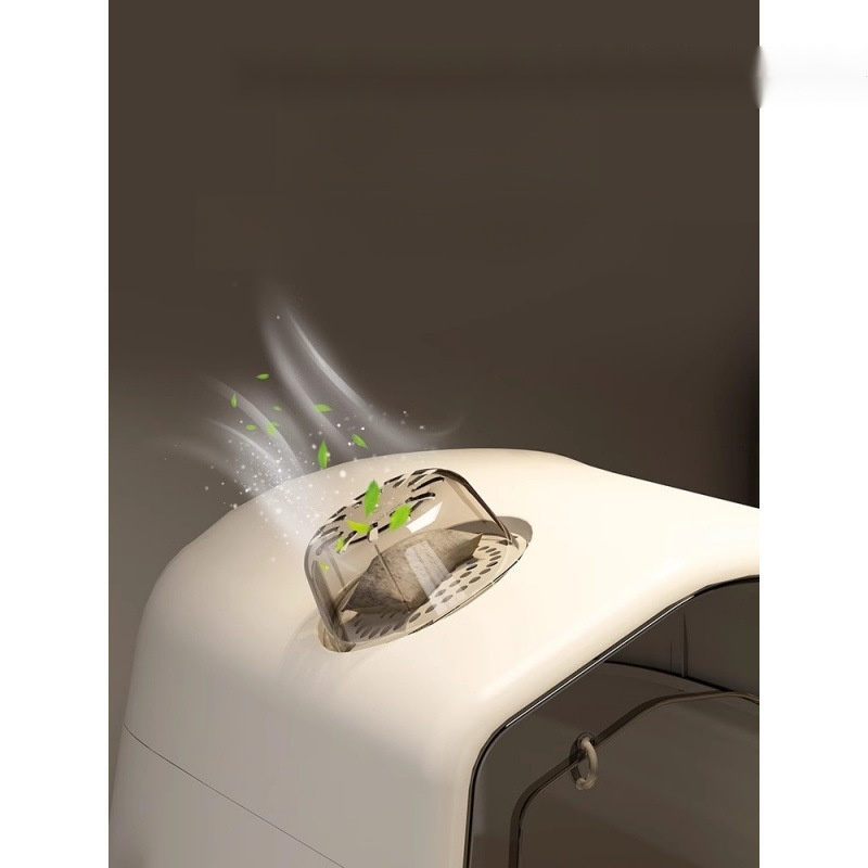 Fully enclosed, odor-proof, extra-large cat litter box