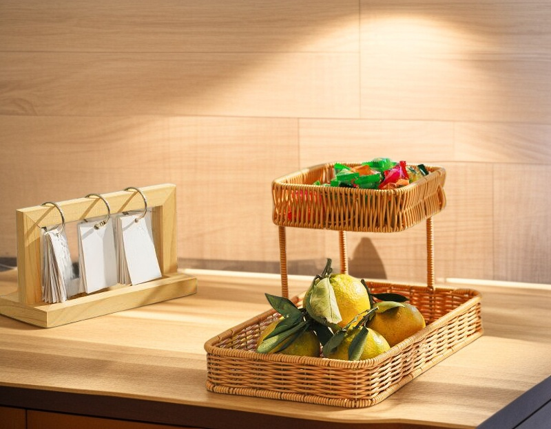 디저트와 식기 정리를 돕는 다용도 선반