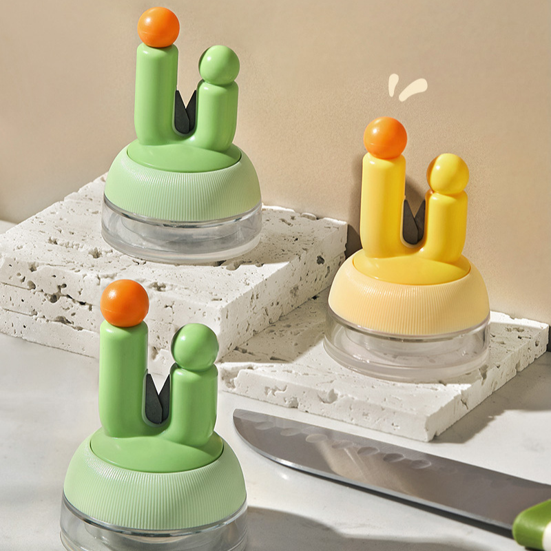 多功能吸盤磨刀石家用廚房快速磨刀器