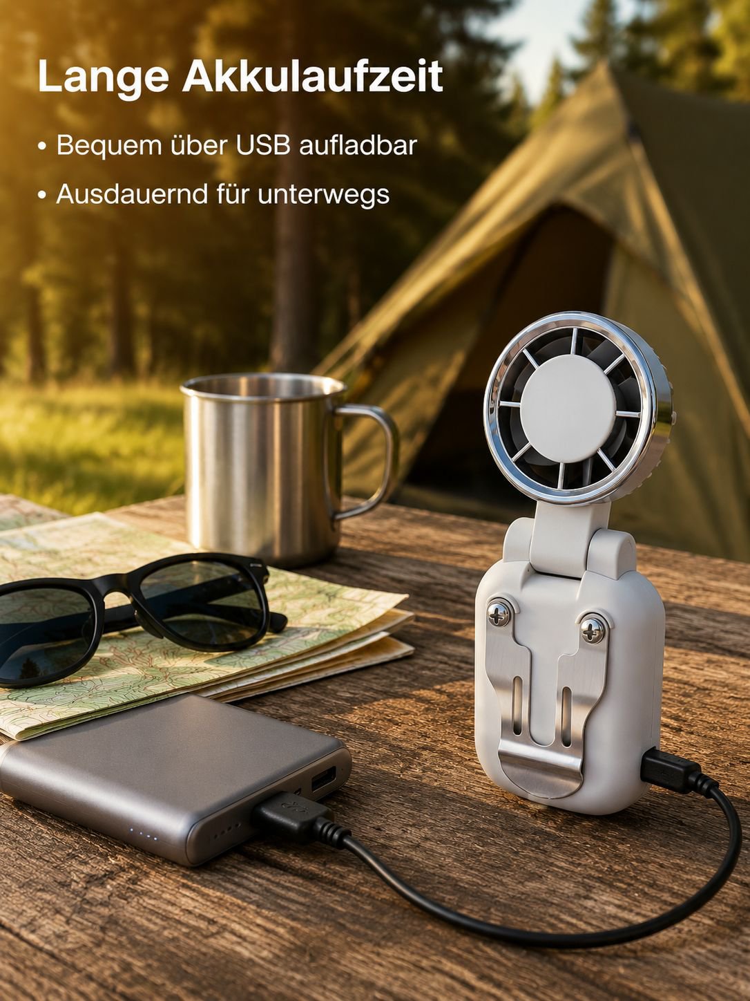 Stilvolles Design des Mini-Mützenventilators