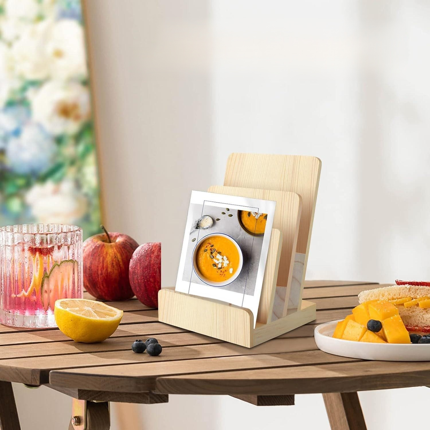 Wooden Menu & File Holder