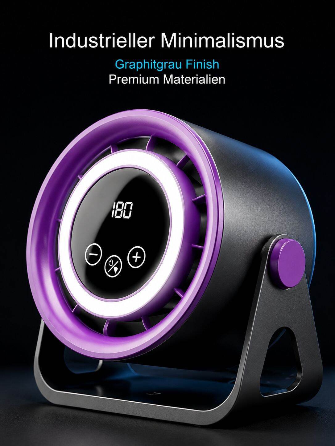 Kompakter Ventilator mit Touch-Bedienung