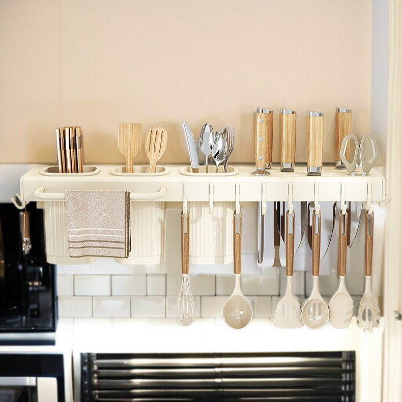 주방 초대형 주걱 수납선반 튼튼 펀치프리 홀더 탄소강 칼걸이 홀더 초대형 수납선반