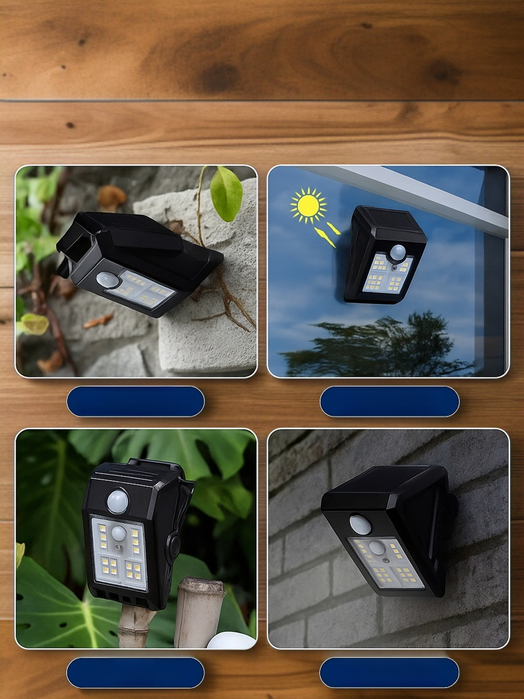 クリップ式ソーラーセンサーライト