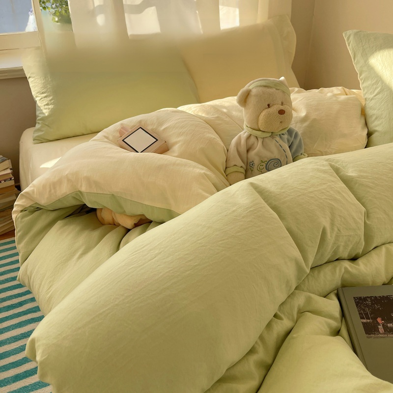 Housse de couette en coton pur, confort visuel pour un sommeil paisible