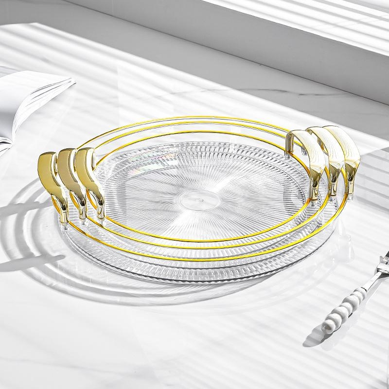 帶雙手柄圓形托盤