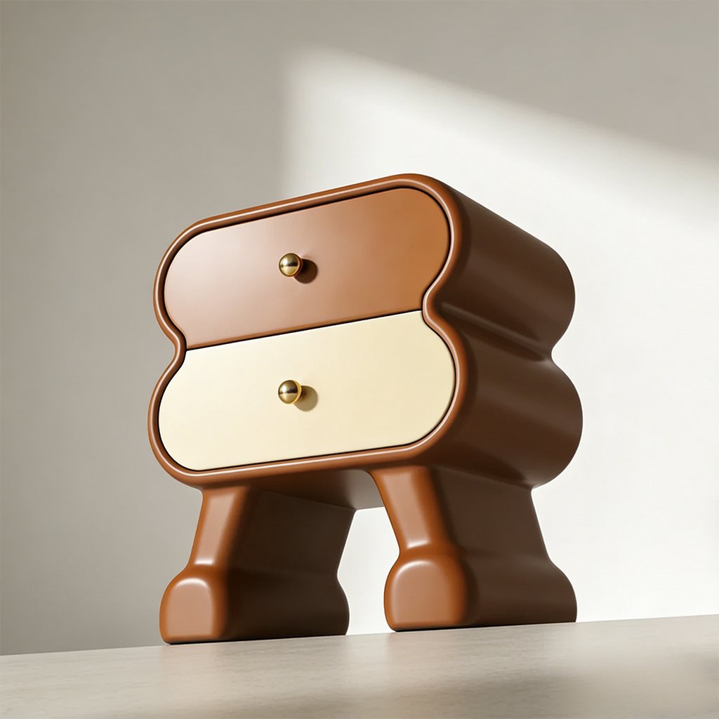 Modern bedside table for bedroom organization