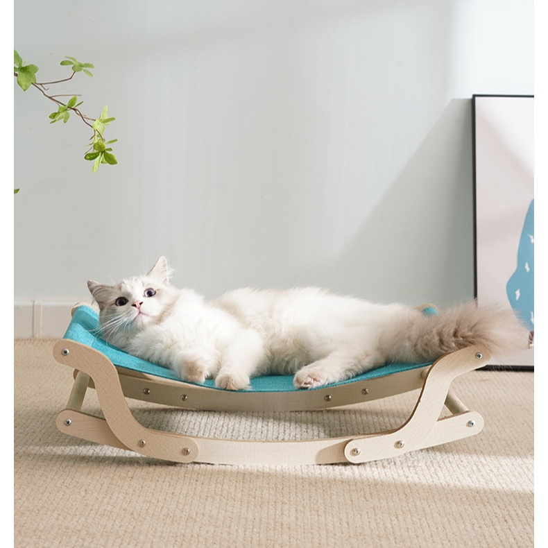 猫犬兼用木製ロッキングチェア